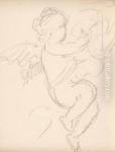Study Of A Cherub by Robert Ponsonby Staples