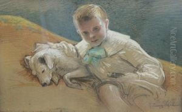 The Boy And Dog - view 1