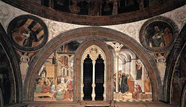 Miracle of the Cloud and Miracle of the False Madonna c. 1468 by Vincenzo Foppa