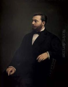 Portrait D'homme Jeune by Julius Josephus Gaspard Starck