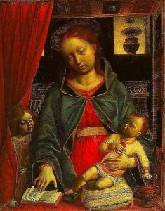Madonna and Child with an Angel by Vincenzo Foppa