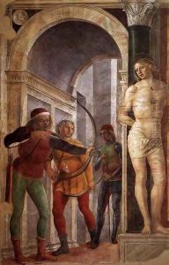 St Sebastian 2 by Vincenzo Foppa