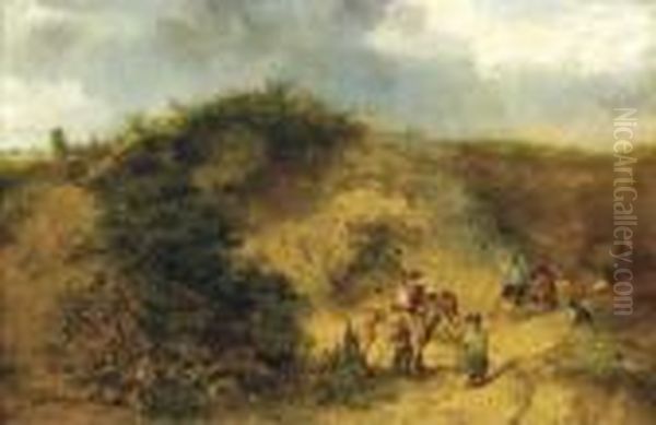 A Gypsy Encampment - view 1