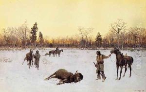 A Lucky Shot by Henry Farny