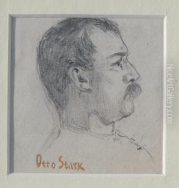 Portrait Of A Man Estate Stamp Signed Developed By A Collector - view 1