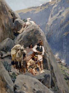 Apache Indians in the Mountains by Henry Farny