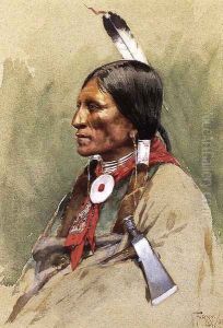 Indian Portrait by Henry Farny