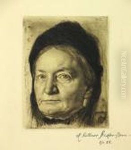 Louise Stauffer, Mutter Des Kunstlers by Karl Stauffer-Bern