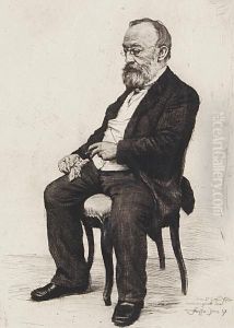 Gottfried Keller by Karl Stauffer-Bern
