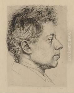 Portrait Of Etcher Peter Halm Portrait Of Etcher Peter Halm