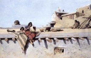 Painting Pots by Henry Farny