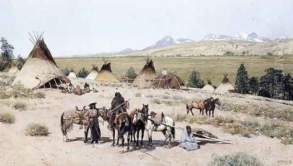 Indian Encampment II - view 1