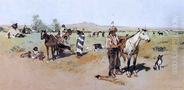 Indian Encampment - view 1