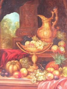 Still Life Of Fruit, Compote &amp; Ewer