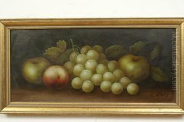 Still Life, Apples And Grapes - view 1
