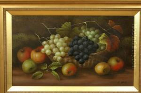 Still Life, Peaches, Grapes And Plums - view 1