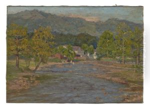 Landscape by Theodore Clement Steele
