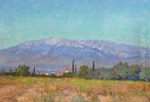 Rooftops In A Valley by Theodore Clement Steele