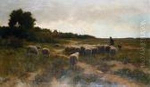 A Shepherd With His Flock A Shepherd With His Flock