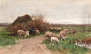 Tending The Flock by Willem II Steelink