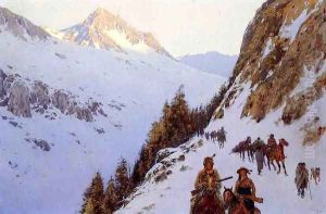 The Trail Over the Pass by Henry Farny