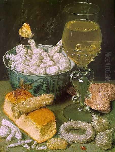 Still Life with Bread and Confectionery by Georg Flegel