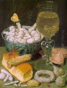 Still Life with Bread and Confectionery by Georg Flegel