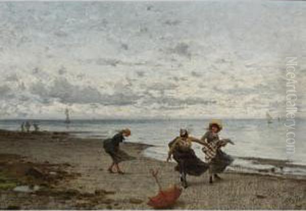 Windy Day At The Beach - view 1