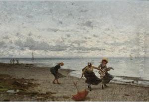 Windy Day At The Beach by Luigi Steffani