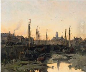 Barche E Canale Nella Citta'