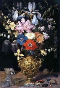 Still Life with Flowers 1604 by Georg Flegel