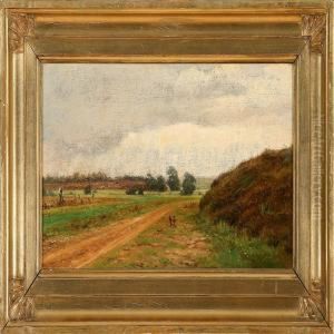 Field Landscape Withdark Clouds In The Horizon Field Landscape Withdark Clouds In The Horizon