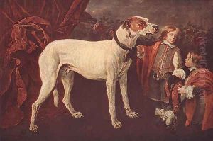 Big Dog, Dwarf and Boy 1652 by Jan Fyt