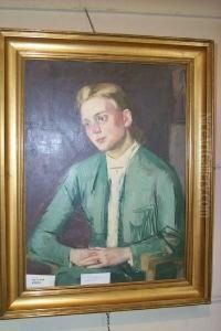 Damenportrait by Heinrich Stegemann