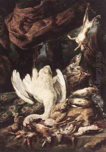 Diana with Her Hunting Dogs beside Kill (detail) by Jan Fyt