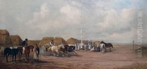Hungarian Village Scene