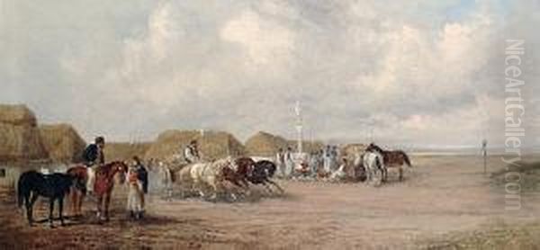 Settlement With Horses - view 1