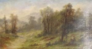 Landscape With Mountain And Trees