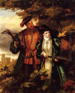 Henry VIII and Anne Boleyn Deer Shooting In Windsor Forest by William Powell Frith