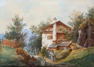 Paesaggio Con Casa Sul Lago by Wilhelm Steinfeld