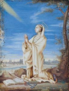 Saint Genevieve Priant Pour Laprotection De Paris
