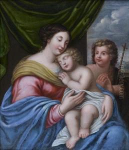 Vierge A L'enfant Avec Saint Jean-baptiste