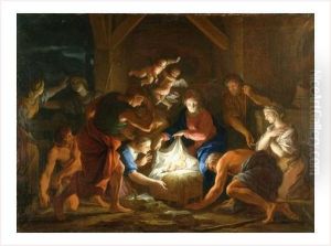L'adoration Des Bergers by Jacques De Stella