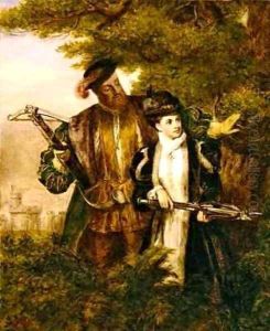 King Henry and Anne Boleyn Deer shooting in Windsor Forest by William Powell Frith