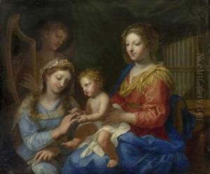 Die Mystische Vermahlung Der Heiligen Katharina.