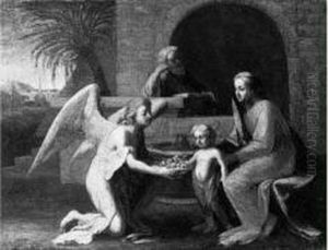 La Sainte Famille Servie Par Un Ange La Sainte Famille Servie Par Un Ange