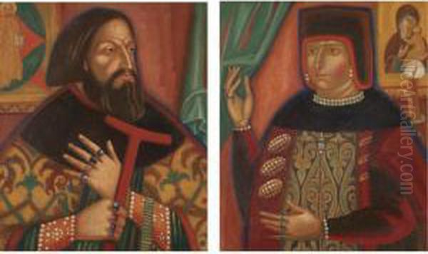 A Boyar And His Wife - view 1