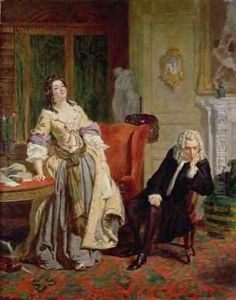 The Rejected Poet Alexander Pope and Lady Mary Wortley Montagu in 1863 by William Powell Frith