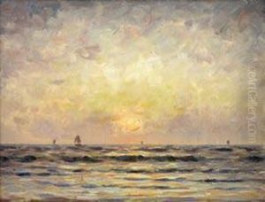 "marine Au Crepuscule" by Alphonse Stengelin