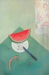 Still Life With Watermelon by David Petrovich Sterenberg